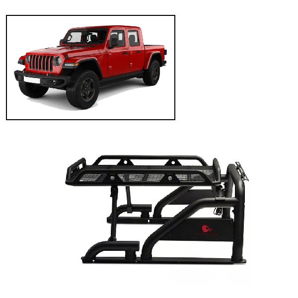 Black Horse Armour II Roll Bar Kit Black Compatible With Jeep Gladiator